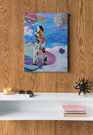 Diana Ross Space Cowgirl Canvas Wall Art