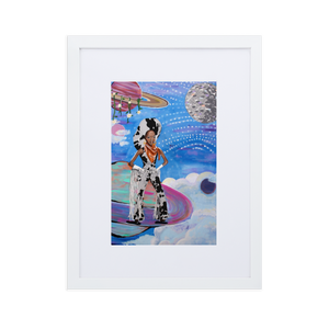 Diana Ross Space Cowgirl Framed Print with Matting