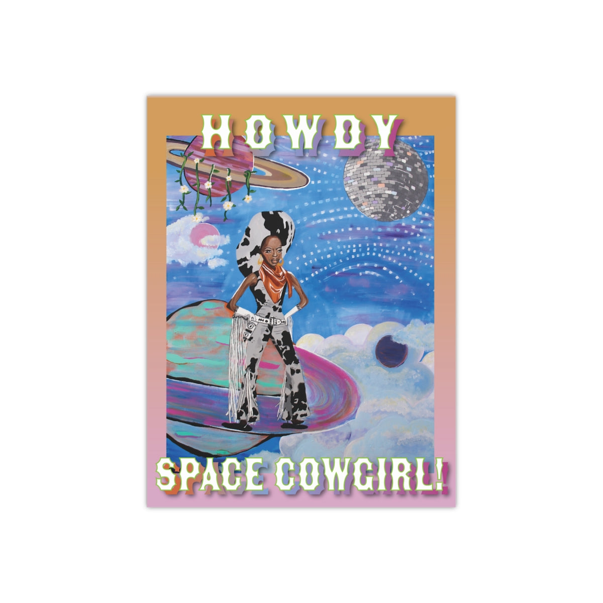 Diana Ross Space Cowgirl Gradient Poster