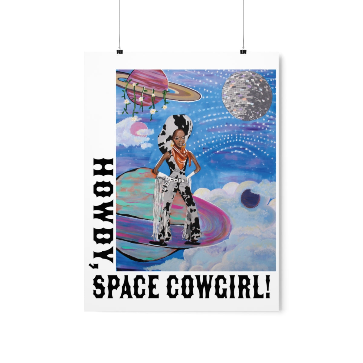 Diana Ross Space Cowgirl Minimal Matte Poster