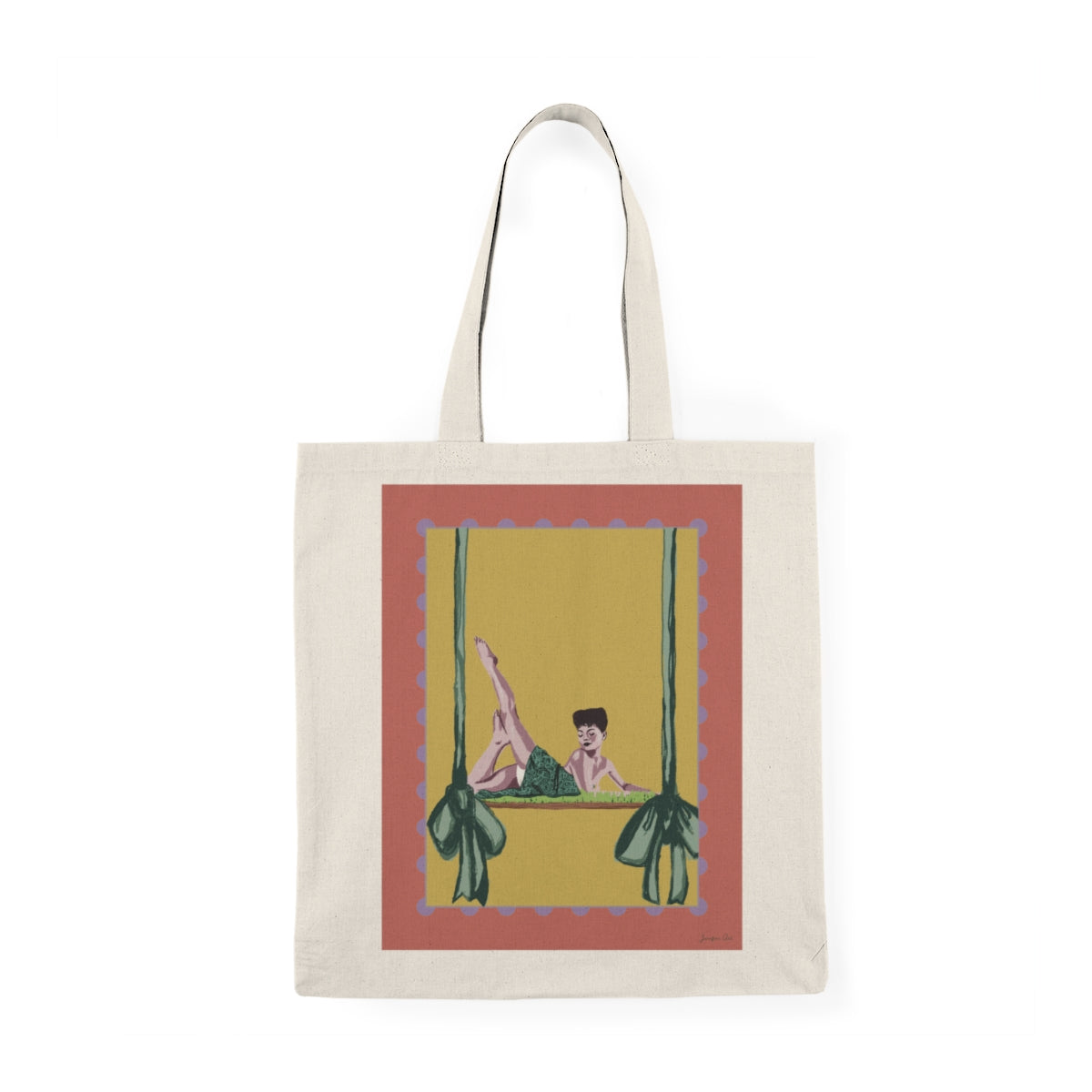 Eartha in the Sky with Ribbons Tote Bag