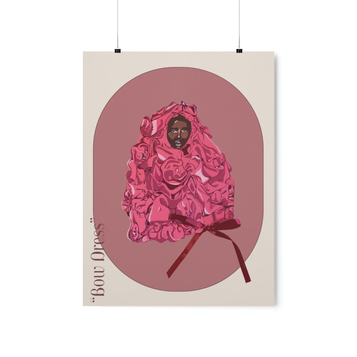 Archival Posters: The Adut Akech Valentino Bow Dress Matte Poster - Vintage Version